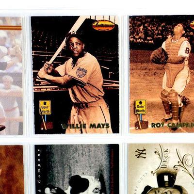 WILLIE MAYS Ted Williams Tony Kubek NOLAN RYAN Carl Yastrzemski BASEBALL CARDS SET - MINT