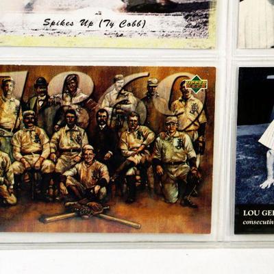 LOU GEHRIG Cy Young TED WILLIAMS Ty Cobb Willie Mays Hank Aaron BASEBALL CARDS SET - MINT