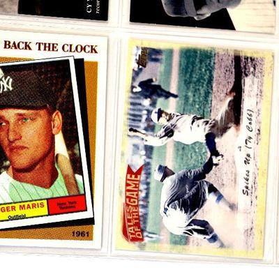 LOU GEHRIG Cy Young TED WILLIAMS Ty Cobb Willie Mays Hank Aaron BASEBALL CARDS SET - MINT