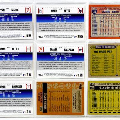OZZIE SMITH Tony Gwynn Frank Thomas TOM SEAVER BASEBALL CARDS SET - 9 CARDS - MINT