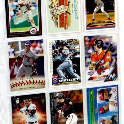 DAVID WRIGHT NY METS Manny Machado Oriloles BASEBALL CARDS SET OF 9 - MINT