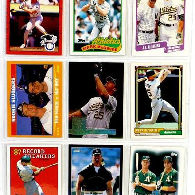 MARK McGWIRE BASEBALL CARDS SET OF 9 - MINT