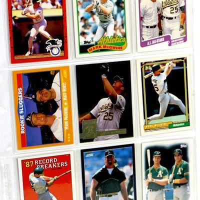 MARK McGWIRE BASEBALL CARDS SET OF 9 - MINT