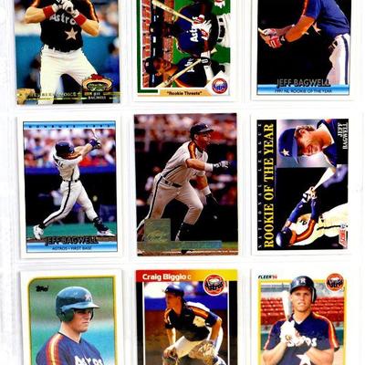 CRAIG BAGGIO Jeff Bagwell BASEBALL CARDS SET OF 9 - EX/MINT