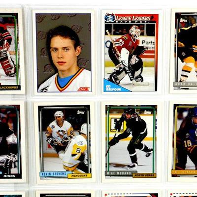 HOCKEY CARDS NHL TOPPS and SCORE CARDS SET OF 18 - EX/MINT