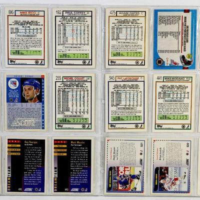 HOCKEY CARDS NHL TOPPS and SCORE CARDS SET OF 18 - EX/MINT