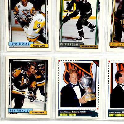 HOCKEY CARDS NHL TOPPS and SCORE CARDS SET OF 18 - EX/MINT