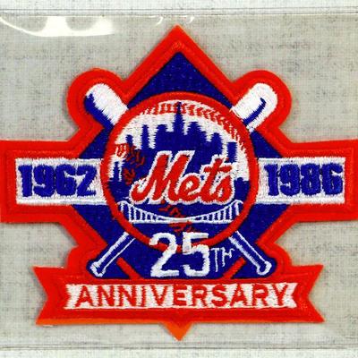 1986 NEW YORK METS BASEBALL TEAM PATCH - Cooperstown Collection by Willabee & Ward