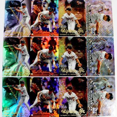 CAL RIPKEN JR. UNCUT BASEBALL CARDS FLAIR SHOWCASE EDITION 1998 FLEER PROMO CARDS