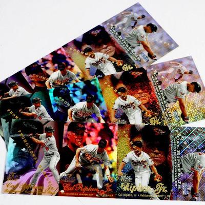 CAL RIPKEN JR. UNCUT BASEBALL CARDS FLAIR SHOWCASE EDITION 1998 FLEER PROMO CARDS