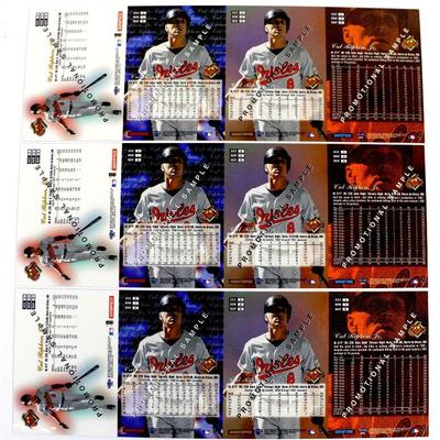 CAL RIPKEN JR. UNCUT BASEBALL CARDS FLAIR SHOWCASE EDITION 1998 FLEER PROMO CARDS