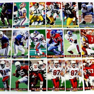 1994 FLEER GAME DAY FOOTBALL CARDS SET WITH STARS John Elway Troy Aikman 300+ Crads Lot