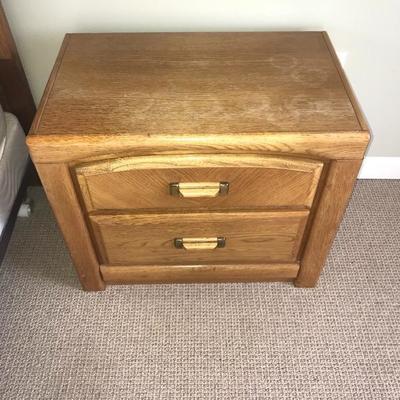 Pair of Oak Bedroom Side Tables