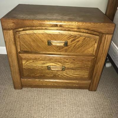 Pair of Oak Bedroom Side Tables