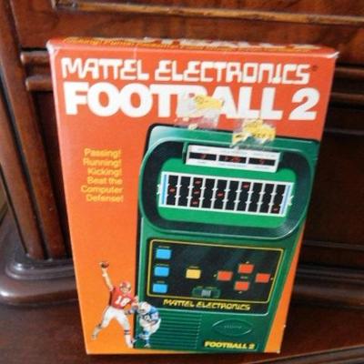 Vintage Mattel Electronics Football 2 Hand Held Game with Box