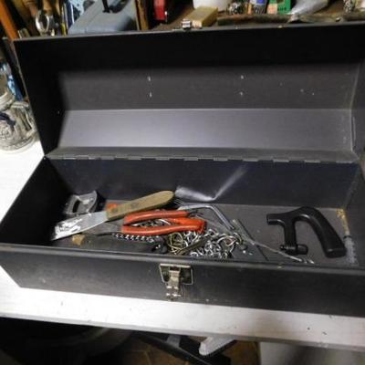 Metal Work Tool Box with Contents