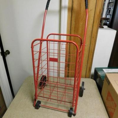 Metal Frame Collapsable Laundry Cart