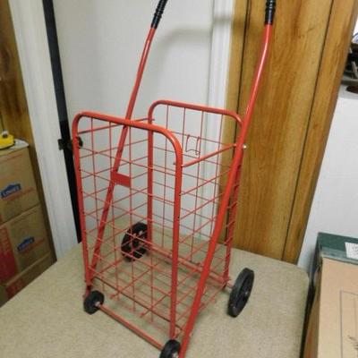 Metal Frame Collapsable Laundry Cart