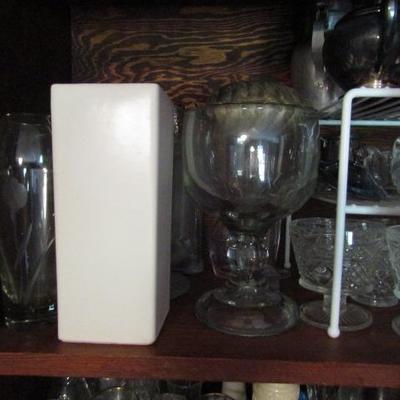 Collection of Crystal and Glassware