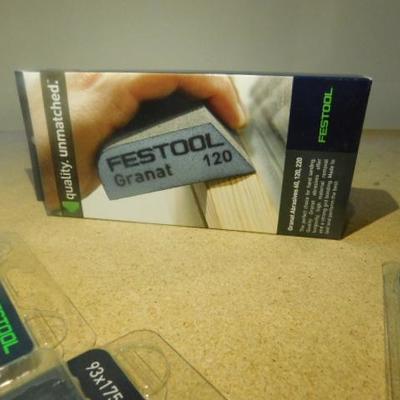Festool Abrasive Accessories 120 Grit Block and  3 Sets of 100x150 Grit New in Pack