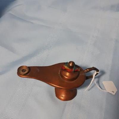 Cute mini vintage copper oil lamp, Aladin lamp! 