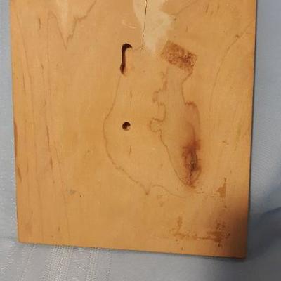 Hand painted wood plaque by "Joyce", 5.5"W x 6"H