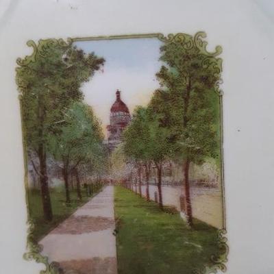 Denver theme collectors' plate, Germany, "Sherman Ave, Denver CO"
