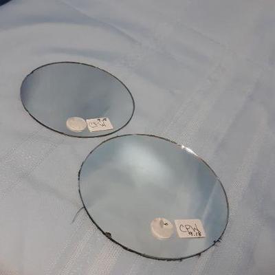 Pair of vintage mirrors, as-is