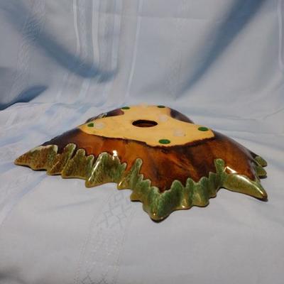 Van Briggle ceramic glazed leaf tray, GORGEOUS, mint condition