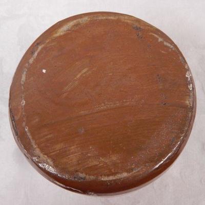 Primitive Brown Stoneware Crock (No Lid)