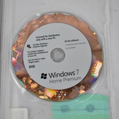 Microsoft Windows 7 Home Premium Discs - 2 Keys, At Least 1 Guaranteed to Work