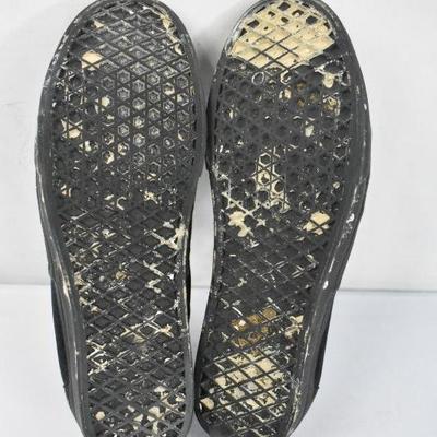 Paint Splattered Vans Shoes, Black. Men's Size 10.5/Women's Size 12
