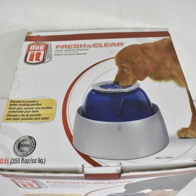 Fresh & Clear Large Drinking Fountain for Dogs - Tested, Works