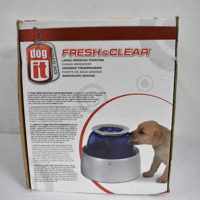 Fresh & Clear Large Drinking Fountain for Dogs - Tested, Works