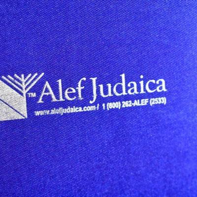 Brushed Metal Alef Judaica Menorah with Velvet/Felt Box