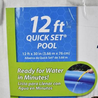 Summer Waves 12 foot Quick Set Pool TWO BOXES - Untested, As Is, No Guarantee