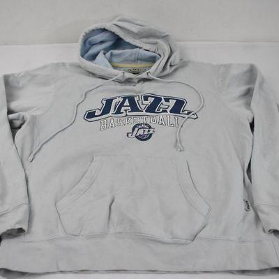 Utah Jazz Light Blue Hoodie Sweatshirt, Size Men's Medium