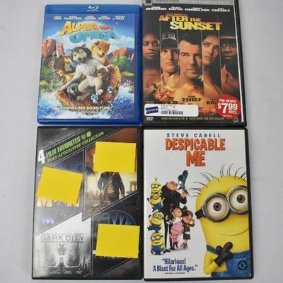 8 Movies on DVD (7) & Blu-ray (1) Alpha & Omega -to- Snatch