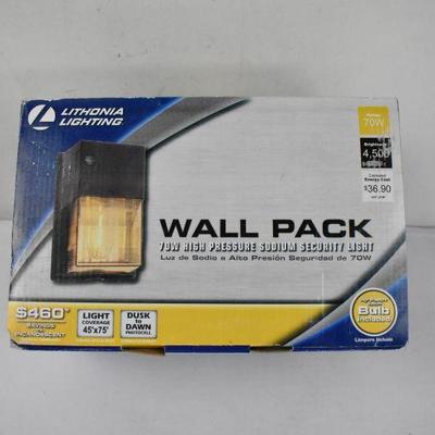 Wall Pack 70W High Pressure Sodium Security Light - Appears New