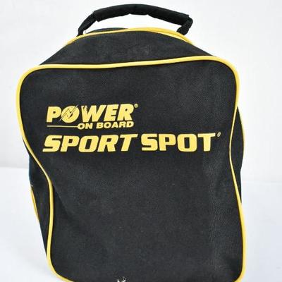 Large Flashlight Power on Board Sport Spot w/ Canvas Storage Bag - Tested, Works