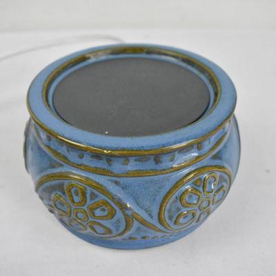 Blue & Brown Candle Warmer - Tested, Works