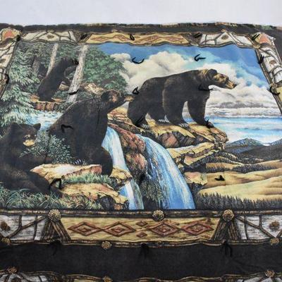 Handmade Blanket, Bears in the Woods theme, ~66