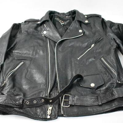 Wilsons Leather Black Leather Jacket, Size XL