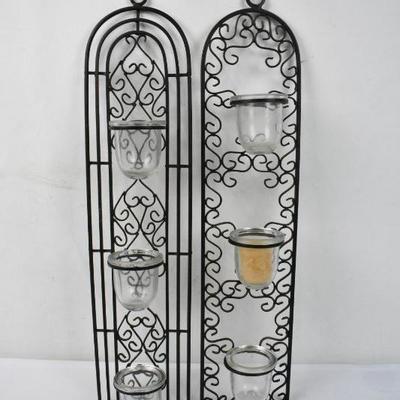 Metal Wall Decor Candle Holders, Quantity 2, Coordinating