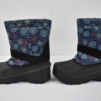 Floral Snow Boots, Kids Size 1