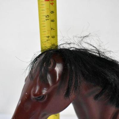 Toy Horse Red/Brown with Black Hair