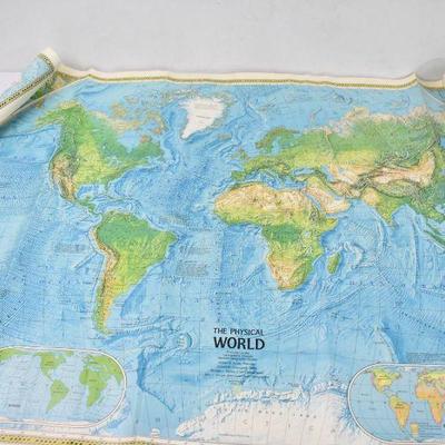World Map Copyright June 1979 Double Sided