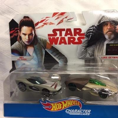 Lot 022: Star Wars Character Cars - a Pair, Luke Skywalker