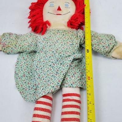 Vintage Raggedy Ann Soft Doll