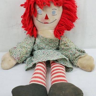 Vintage Raggedy Ann Soft Doll